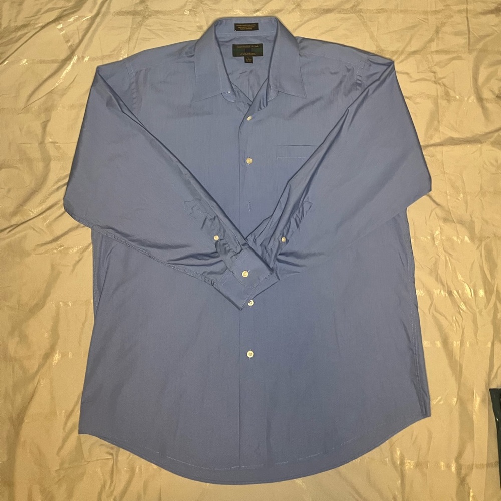 Alexander Julian Classic Blue Dress Shirt